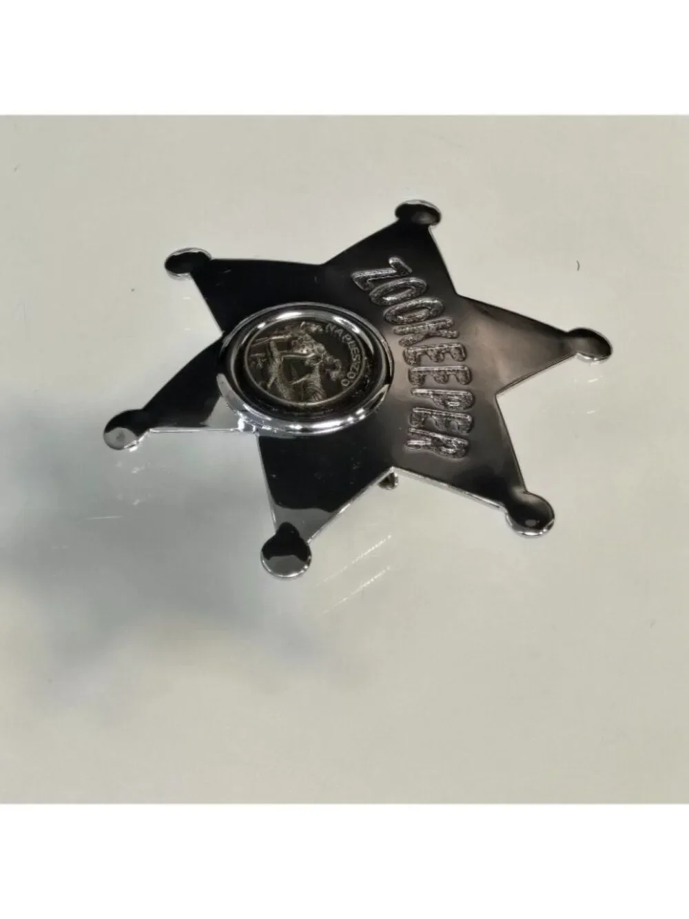 Zookeeper Naples Florida Six-Point Star Badge Souvenir Pin Alligator Giraffe